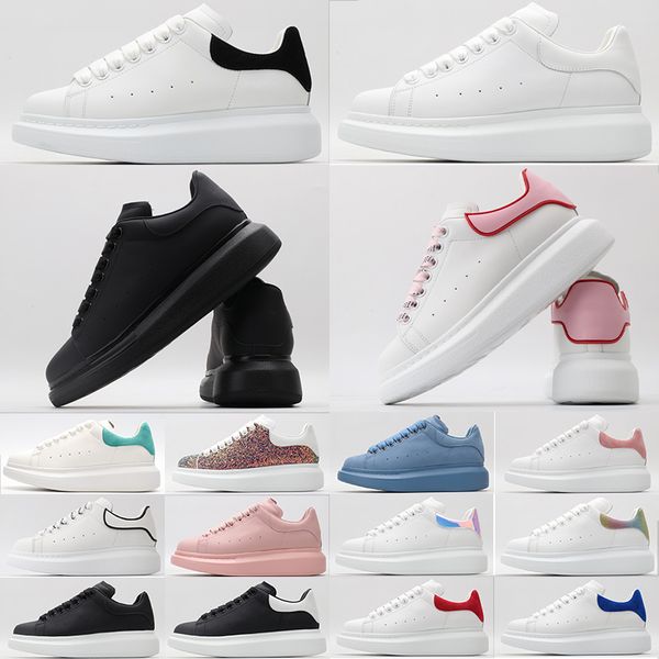 

men oversized casual shoes designer women white black shoe suede velvet leather womens flats platform sneaker mens espadrille alexander mc q