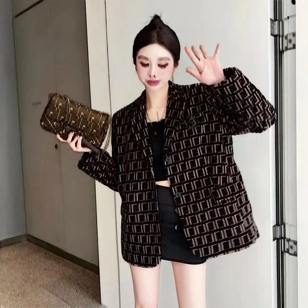 

fashion women suit designer clothes blazer full letters spring new released e1398p0zo, White;black