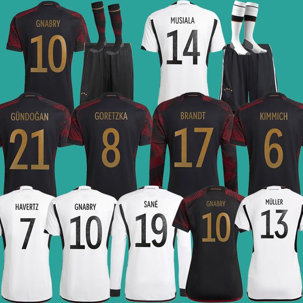

2022 germany soccer jerseys goretzka football shirt t gnabry kimmich brandt german 22 23 men kids kit women uniform 86171 player versoin 202, Black;yellow