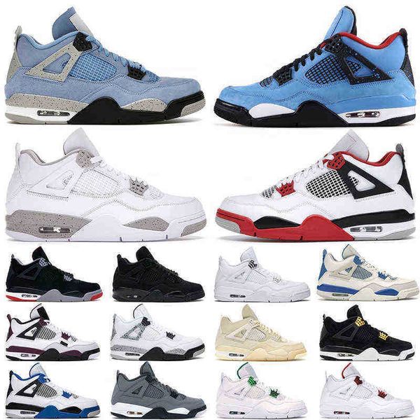 

mens outdoor shoes 4s jumpman 4 pure money black cat bred cactus jack metallic purple red white oreo loyal blue men sports sneakers