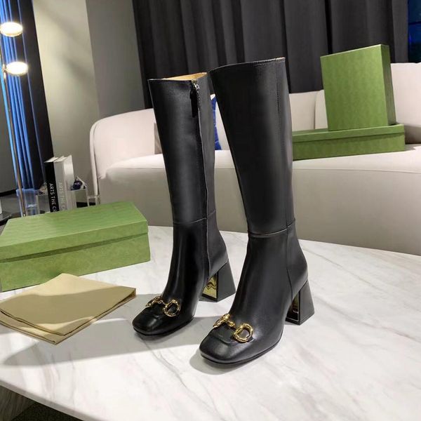 

women high heel knee boots fashion highs heels .5 5.5 2.5 ankle boot r ladies genuine leather platform martin booty woman th taj, Black