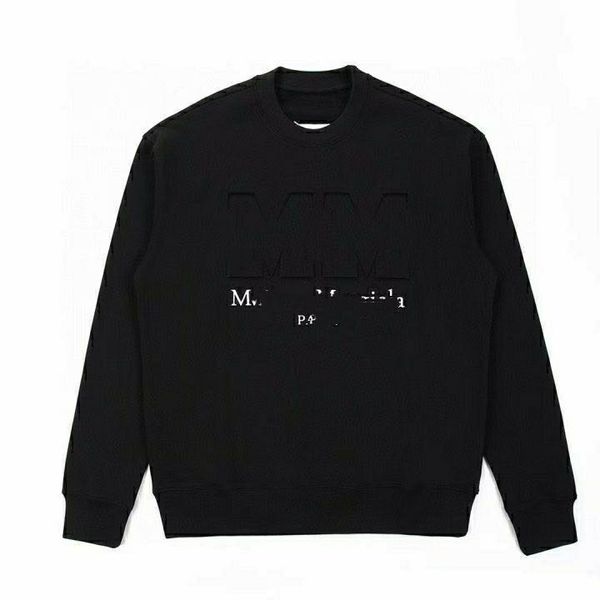 

margiela margiela men's sweatshirt autumn and winter new mm bump loose large yards tide products round neck, Black