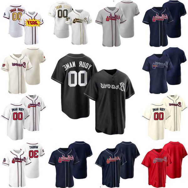 

baseball jerseys custom jersey mens women youth''atlanta''braves''46 bryse''wilson 71 jacob webb 30, Blue;black