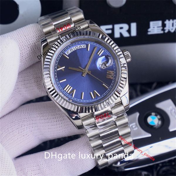 

wf made ceramic men's watches week calendar automatic mechanical watch 41mm 3255 movement sapphire 904l luxury gold silver bracelet wat, Slivery;brown