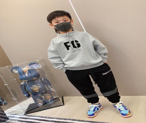 

autumn children039s sets kids boys girls cotton hoodie with pants tracksuits baby boy casual sport clothes4193781, White