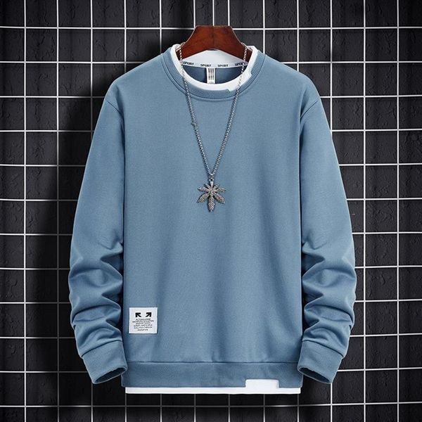 

men's hoodies & sweatshirts spring man long sleeve solid casual pullover men sweatshirt brand autumn outerwear hip hop s184m, Black