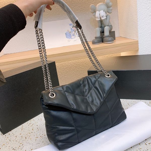 

evening bags luxury designer handbags totes puffer loulou bags women large chain bags shoulder crossbody classic genuine lambskin soft leath