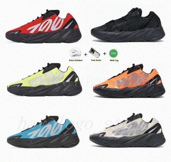 

''700 latest running shoes 700 mnvn foam runner nmd red triple phosphor orange bone bright cyan men women sports shoes 04gq# kgr p, Black