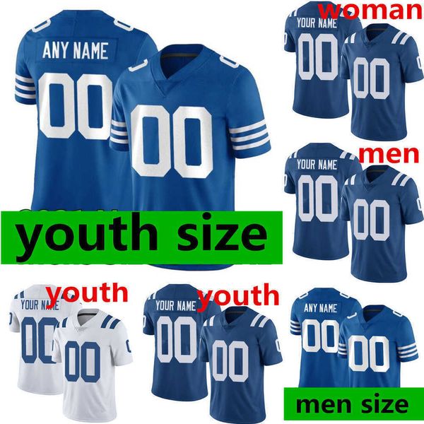 

28 jonathan taylor jersey indianapolis''colts''men women youth 2 matt ryan 53 darius leonard 56 quenton nelson football, Black;red