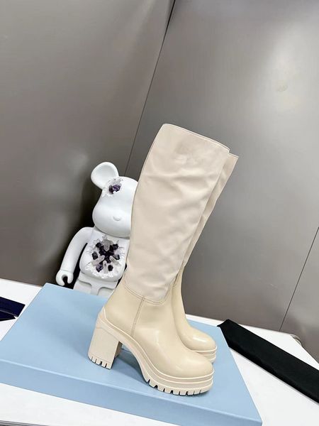 

fashion women martin boots stitching knitted elastic stockings boots high-heeled short boot autumn winter square toe women's shoes 0713, Black