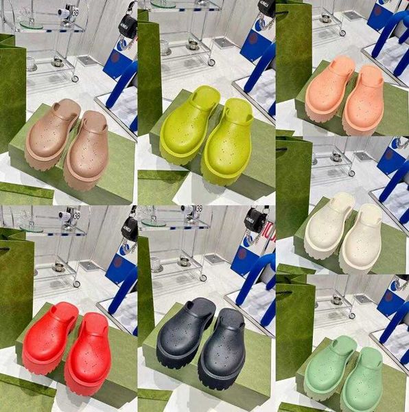 

slippers designer shoes slippers luxury sandals slipper antiskid sandbeach women couples hollow out rubber handiness outdoor activities, Black