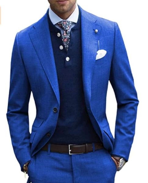 

fashionable royal blue groom tuxedos men wedding dress notch lapel men blazer prom dinner/darty suit, Black;gray
