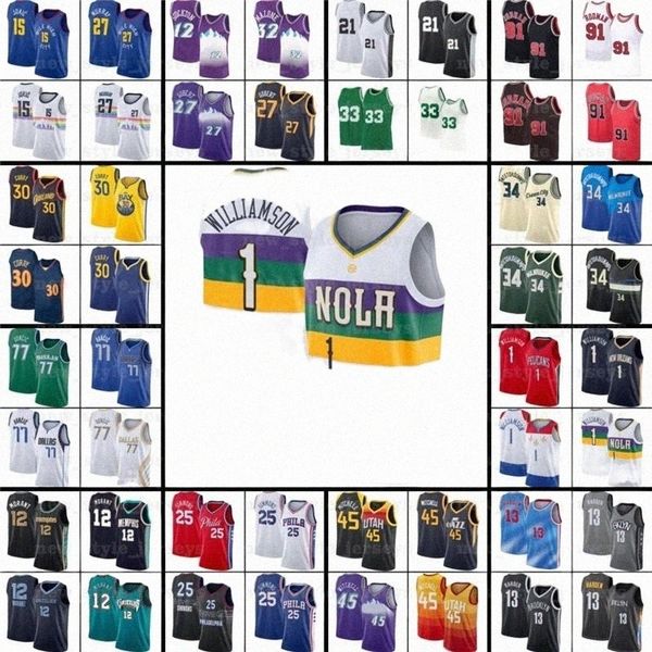 

kevin 7 durant kyrie harden irving luka basketball jerseys giannis lbj doncic joel dwyane lillard embiid wade antetokounmpo z9 pippen morant, Black