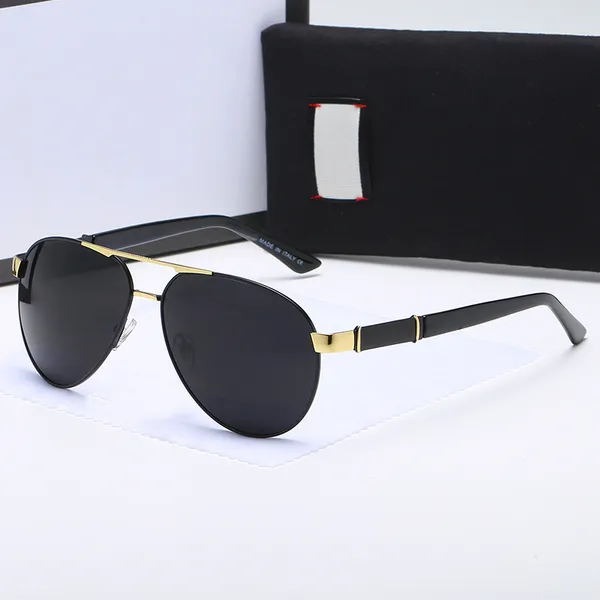 

luxury brand oversized metal frame round sunglasses fashion classic design male pilot for men sun glasses uv400 0140 gradient lens, White;black
