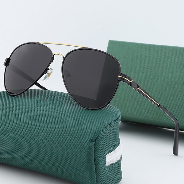 

sunglasses luxury brand oversized metal frame pilot sunglasses fashion classic design male for men sun glasses uv400 186 gradient lens, White;black