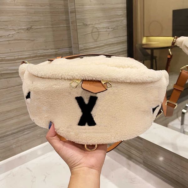 

designer bag chest paris terry designer pack bag france women luxury brand l teddy lambswool plush printed crossbody waist handbags lady v m