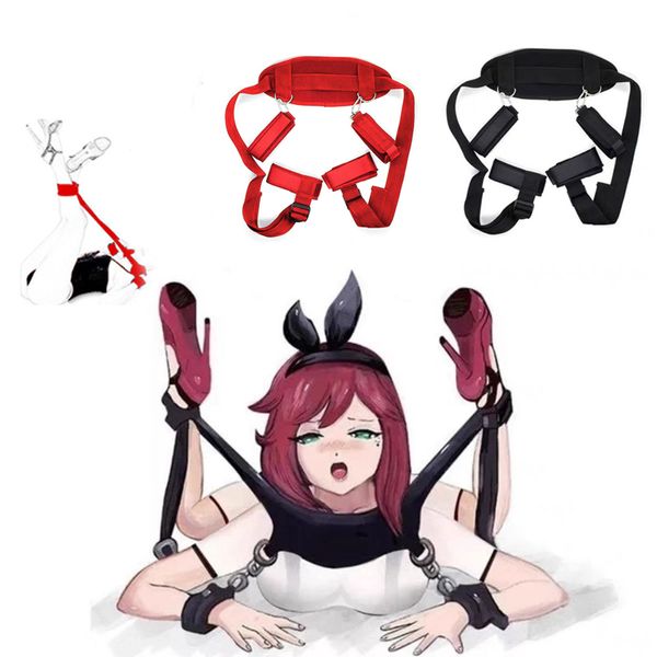 

costumes toys for adults 18 ankle handcuffs for women open leg position kit bondage equipment slave fetish adults games bdsm c, Black