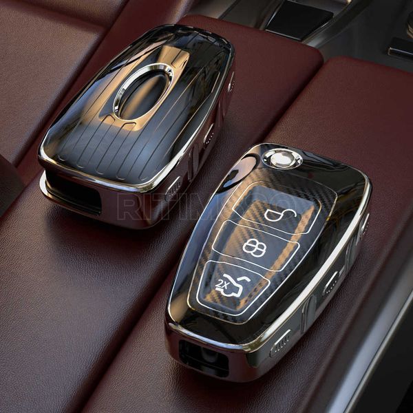 

car key new tpu car folding key case full cover holder for ford focus 2 3 mk3 st rs ecosport kuga escape fiesta fold c-max s-max mondeo t221