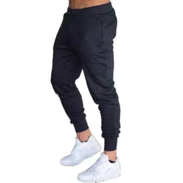 

cross-border europe and the united states new running training sports pants summer thin men's casual loose fitness small foot pants, Black