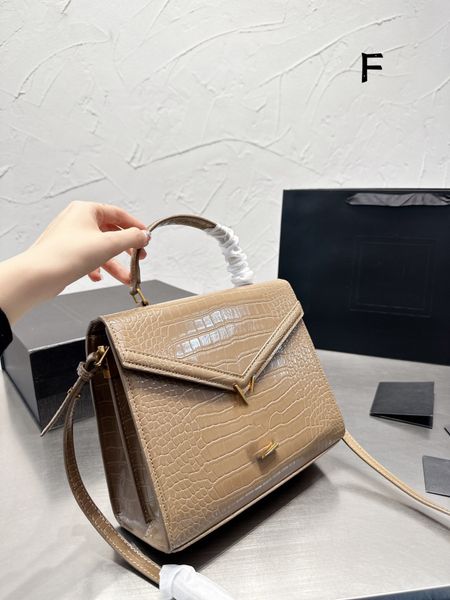

brand shoulder bag crossbody luxury handbag tote designer messenger bags 5a quality classic genuine leather cattlehide 25cm briefcase crozzl