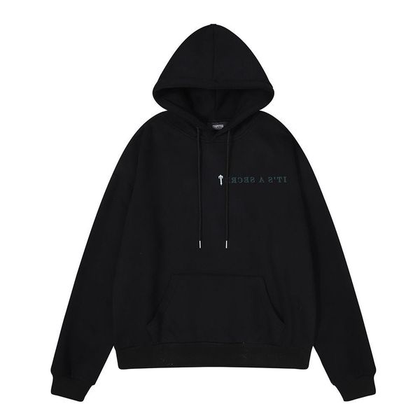 

popular new model new hoodie irongate t high frequency large letter t fleece sweatshirt for men and women, Black