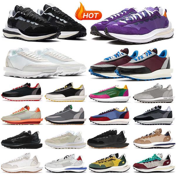

shoes casual pegasus vaporwaffle ldv waffle men black white gum sail sesame nylon fragment ldwaffle mens womens outdoor sports trainers, White;red