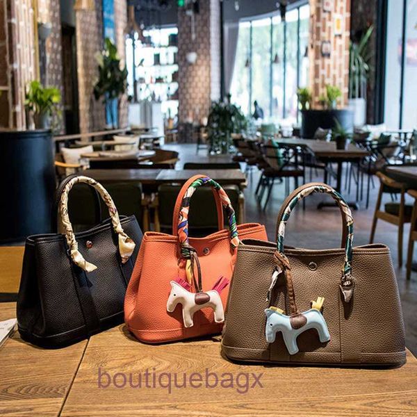 

designers hremm bag garden party bags womens crossbody tote handbags leather garden togo leather lychee pattern women's hand simple lar