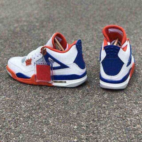 

4 4s white blue red outdoor shoes mens outdoor trainers sports sneakers size us 7-13, Black