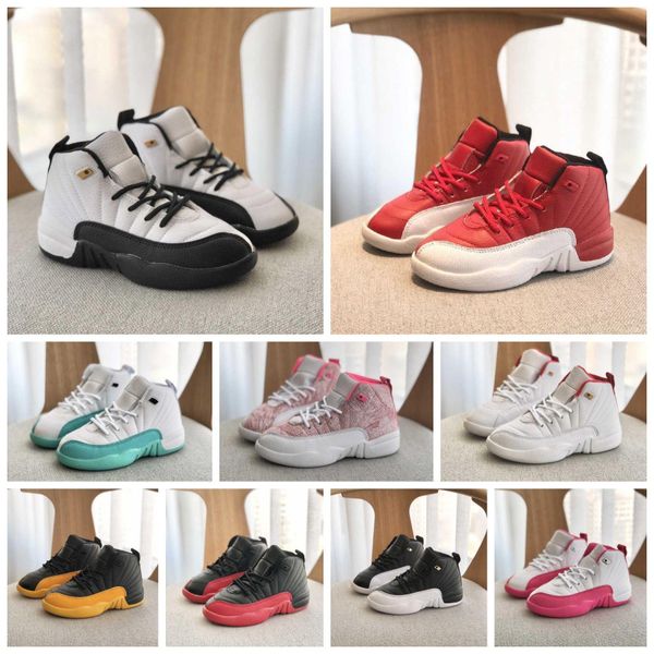

kids shoes 12s light aqua infant sneakers fiba preschool flu game youth gradeschool arctic pink toddler big boy girl children lifestyle vpq, Black