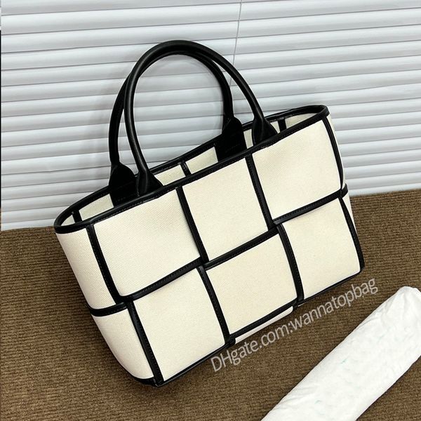 

venetas designer bottegas woven large bag tote bag women's large capacity arco large lattice portable one shoulder handbags