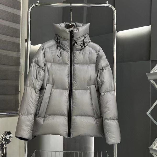 

puffer jacket designer clothe winter jacket ladies down coat outdoor leisure sports jackets white duck windproof long leather collar cap sty, Black