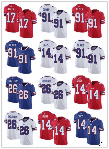 

2022 football jerseys buffalo''bills''men women youth 14 stefon diggs 91 edoliver 26 devin singletary 17 josh allen red, Black;red