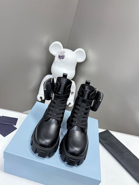 

winter fashion luxury designer boots knee flip leather warm woman boot cowgirl waterproof 0713, Black