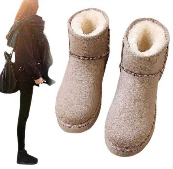 

ugglies boots classical ausg short ankle u5854 women snow boots keep warm boot genuine leather plush womens boots chestnut chocolate grey bl, Black