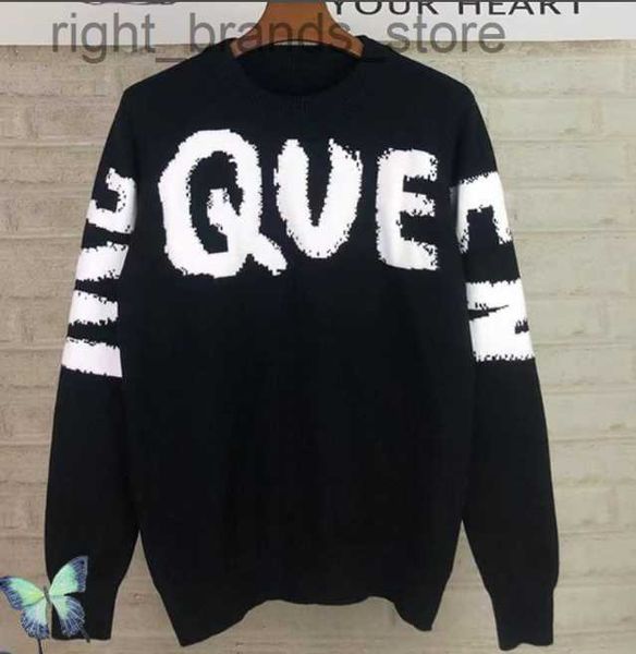 

men's sweaters mcqueen sweater 2022 fall winter couple knitting pullovers w220808 fdgfd, White;black