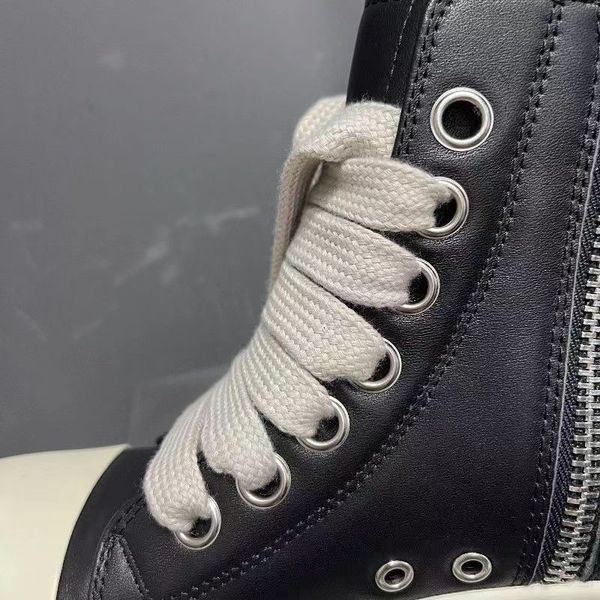 

fogachine high ricko man high shoes women canvas sneakers black lace up boot