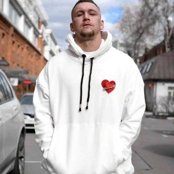 

high version pa 22 lm mens hoodie designer hoody heart embroidered hooded sweater plated brooch embellished cotton sweatshirt men women, Black