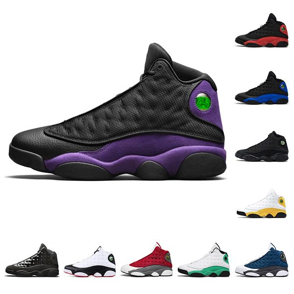 

new 13s men women basketball shoes 13 french brave blue del sol obsidian flint court purple hyper royal starfish black cat bred mens trainer