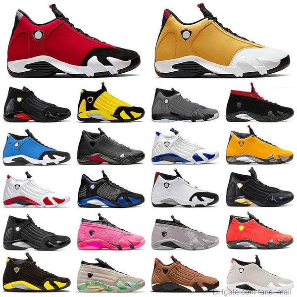 

14 14s men basketball shoes fortune winterized archaeo brown red lipstick shocking pink ginger mens trainers sports sneakers cbbd cov7, Black;white