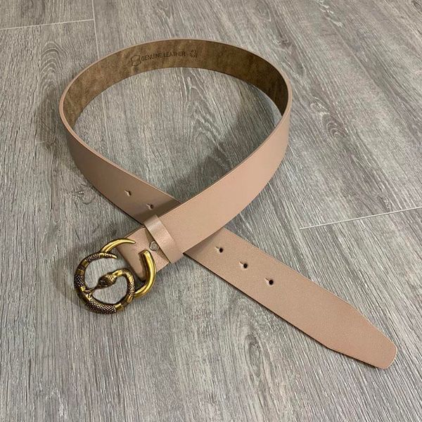 

genuine leather cowhide belt 3.8cm casual mens belts designer snake belt buckle luxury men belt fashion women waistband ceinture d211104 bjm, Black;brown