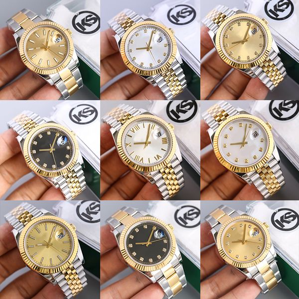 

Luxury DATE lovers watch 41mm gold automatic machine 36mm female fashion watches 904L stainless steel strap sapphire mirror luminous automatic calendar, 17