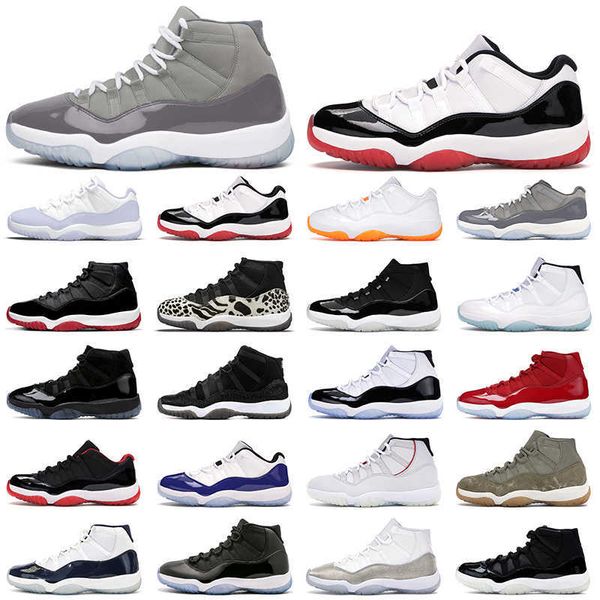 

basketball shoes womens trainers sports sneakers cool grey 11s jubilee bred cap gown concord citrus legend blue 11 s1s mens, Black