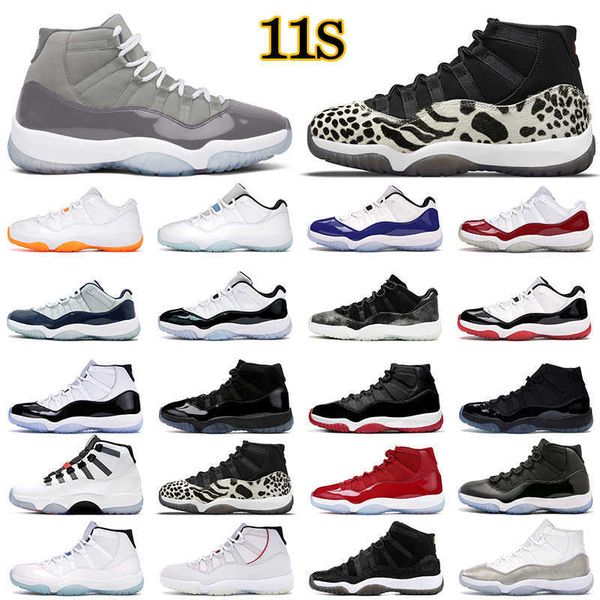 

basketball shoes sneakers trainers cool grey 25th anniversary jubilee animal instinct legend citrus bred concord cap 11 11s mens and gown, Black