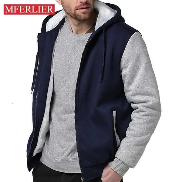 

fleece mferlier plus size autumn winter hoodie men 5xl 6xl 7xl 8xl bust 154cm casual large hoodies 4 colors ttb3, Black