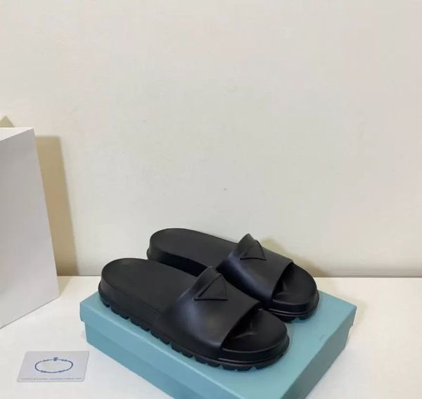 

women sandal casual slipper flats light slide slides platform shoes white black rubber outdoor beach pool slip on box 35-42
