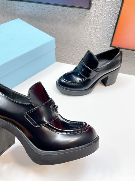 

designers women boots letter printing chunky heel shoes matte bright leather classic style boots small pocket 0720, Black