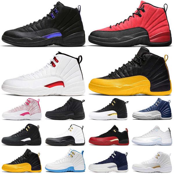 

men basketball shoes 12s 12 bowl easter dark concord ovo playoffs game royal indigo the master women mens trainers sports sneakers, Black