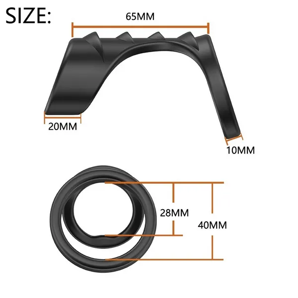 

costumes male chastity device penis extender cock ring enlargement delay ejaculation penis ring toys for men reusable dick sleeve c, Black