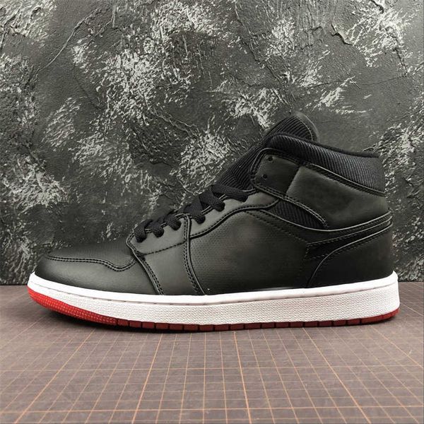 

shoes sports mid black jumpman red sneakers us5.5-12