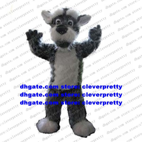 

grey long fur mascot costume dog yorkshire terrier yorkie yorko schnauzer schnowzer do the honours farewell party zx2799, Red;yellow